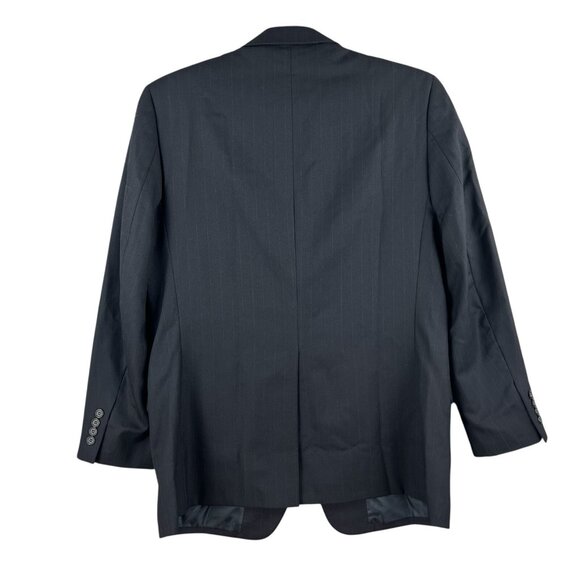 Jeffrey Banks Couture Men's 100% Wool 2 Button Navy Blazer Sport Coat Jacket 40R - Picture 2 of 13
